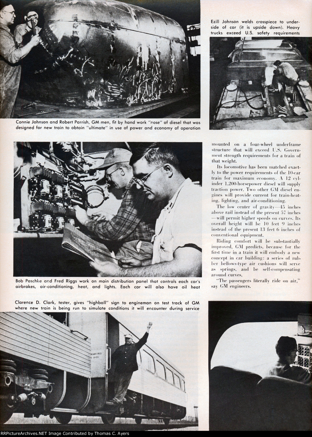 "Birth Of A New Train," Page 6, 1955